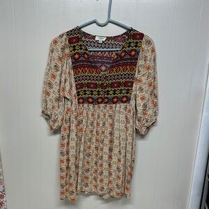 Umgee Multicolor Boho Tunic Top